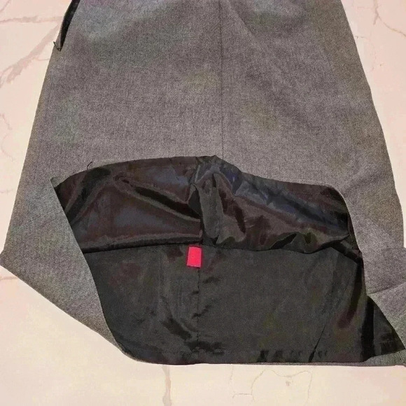 A-Line Womens Stretch Midi Skirt Gray Size 4 - Picture 5 of 9